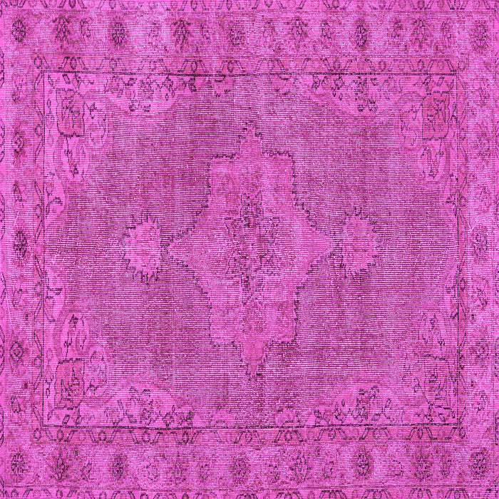 Square Persian Pink Traditional Rug, tr3433pnk