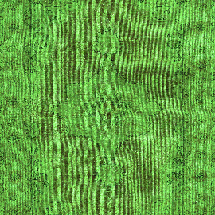 Serging Thickness of Machine Washable Persian Green Traditional Area Rugs, wshtr3433grn