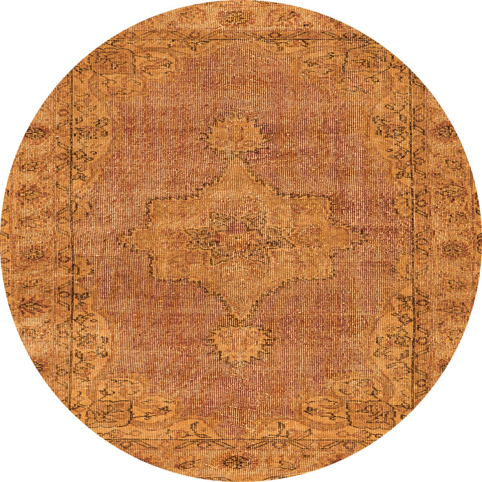 Machine Washable Persian Orange Traditional Area Rugs, wshtr3433org