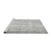 Sideview of Machine Washable Traditional Dark Gray Rug, wshtr3434