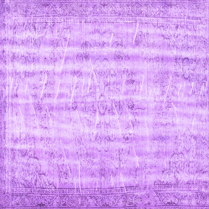 Square Machine Washable Persian Purple Traditional Area Rugs, wshtr3434pur