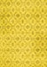 Machine Washable Persian Yellow Traditional Rug, wshtr3435yw