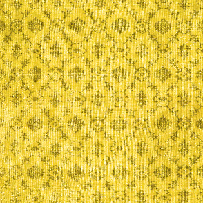 Machine Washable Persian Yellow Traditional Rug, wshtr3435yw