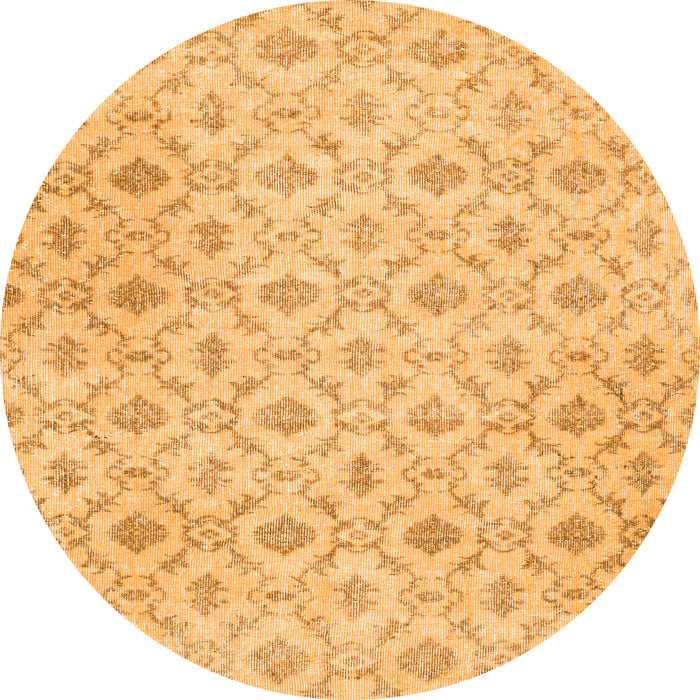 Square Persian Orange Traditional Rug, tr3435org