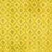 Square Machine Washable Persian Yellow Traditional Rug, wshtr3435yw