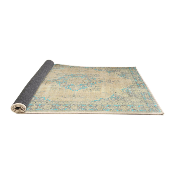 Sideview of Traditional Sand Brown Persian Rug, tr3436