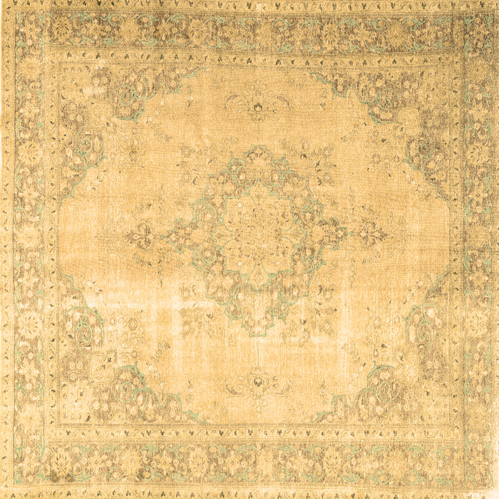 Square Persian Brown Traditional Rug, tr3436brn