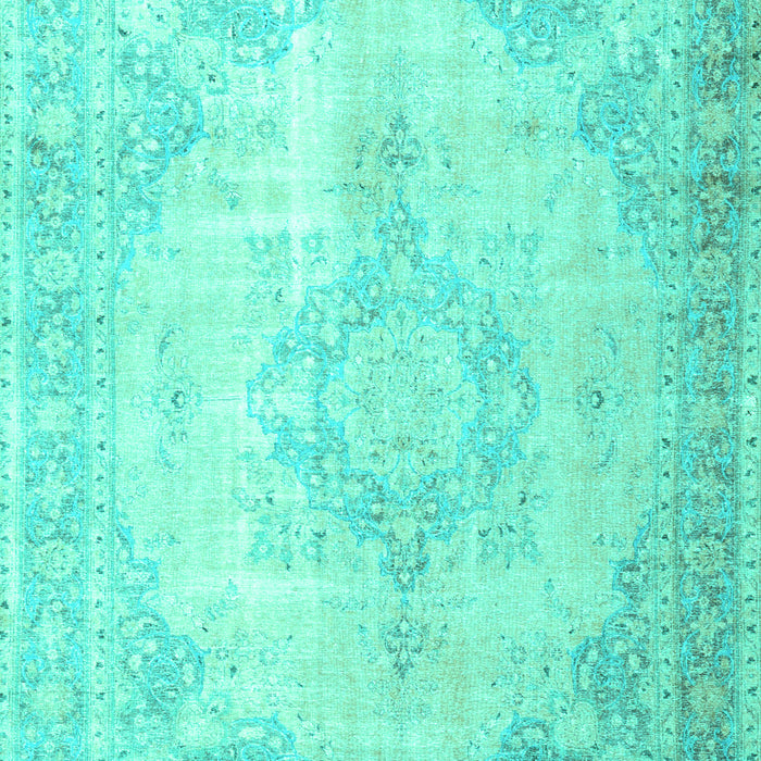 Machine Washable Persian Turquoise Traditional Area Rugs, wshtr3436turq