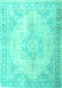 Persian Turquoise Traditional Rug, tr3436turq