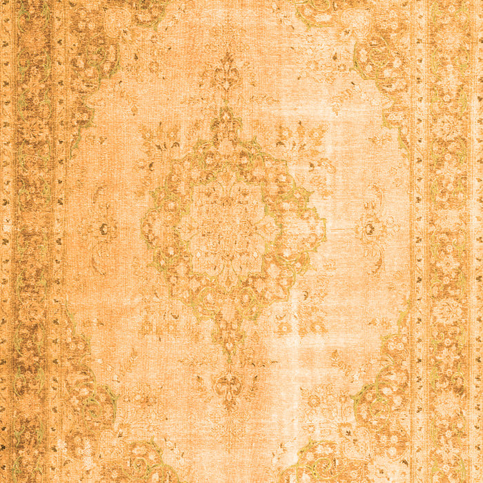 Serging Thickness of Machine Washable Persian Orange Traditional Area Rugs, wshtr3436org