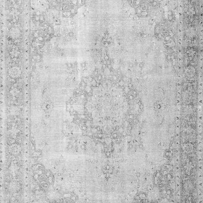 Serging Thickness of Machine Washable Persian Gray Traditional Rug, wshtr3436gry