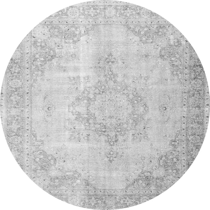Square Persian Gray Traditional Rug, tr3436gry