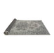 Sideview of Traditional Pale Silver Gray Persian Rug, tr3437