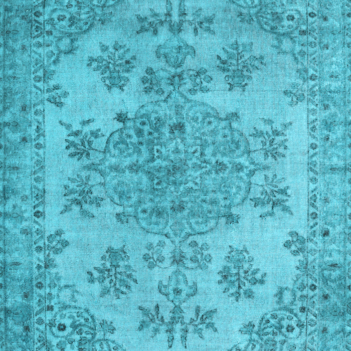 Machine Washable Persian Light Blue Traditional Rug, wshtr3437lblu