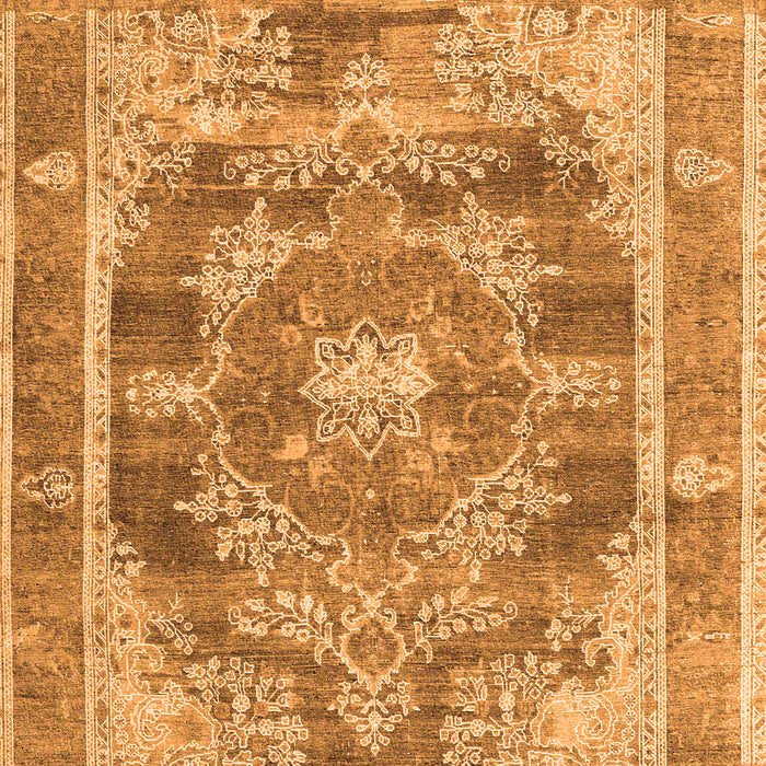 Serging Thickness of Machine Washable Persian Orange Traditional Area Rugs, wshtr3438org