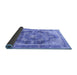 Sideview of Persian Blue Traditional Rug, tr3438blu