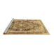 Sideview of Machine Washable Persian Brown Traditional Rug, wshtr3438brn