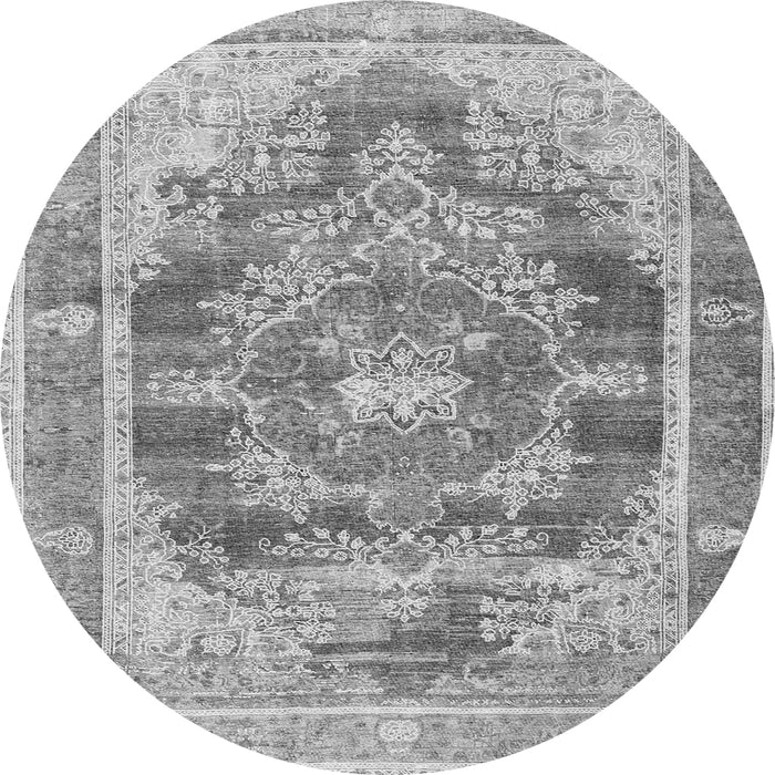 Square Persian Gray Traditional Rug, tr3438gry