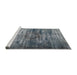 Sideview of Machine Washable Traditional Dark Gray Rug, wshtr3439