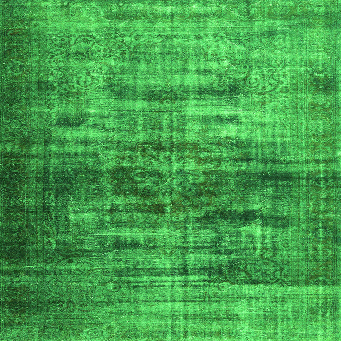 Serging Thickness of Persian Green Traditional Rug, tr3439grn