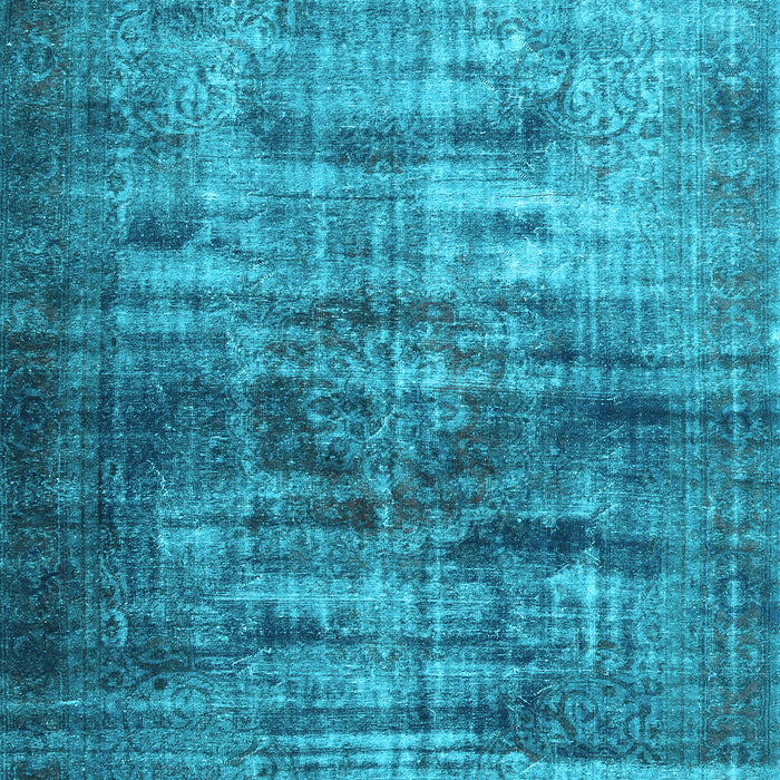 Machine Washable Persian Light Blue Traditional Rug, wshtr3439lblu