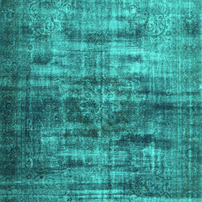 Machine Washable Persian Turquoise Traditional Area Rugs, wshtr3439turq