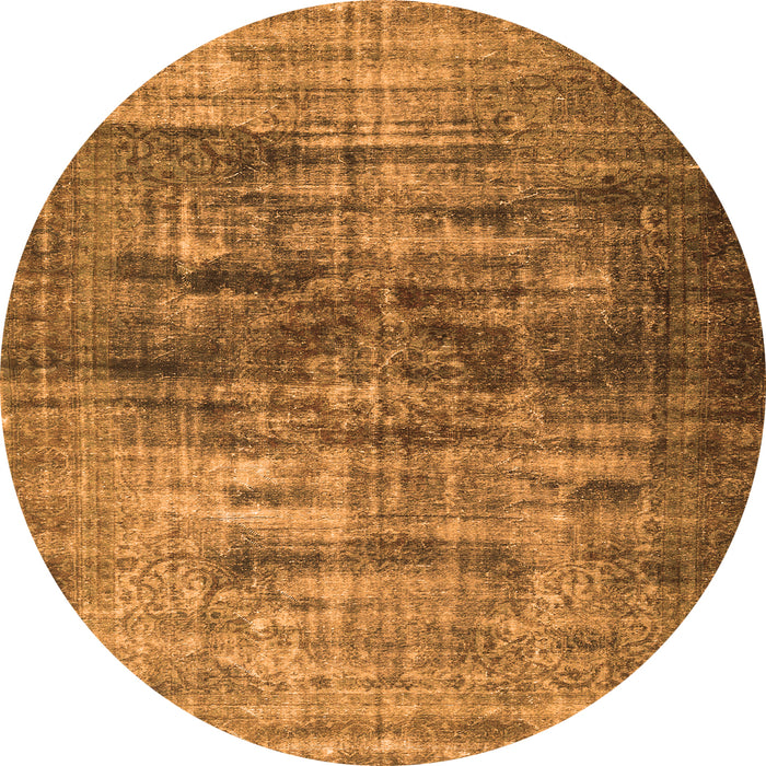 Square Persian Orange Traditional Rug, tr3439org