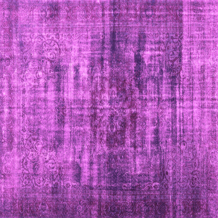 Square Machine Washable Persian Pink Traditional Rug, wshtr3439pnk