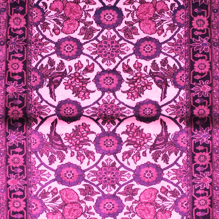 Machine Washable Persian Pink Traditional Rug, wshtr343pnk