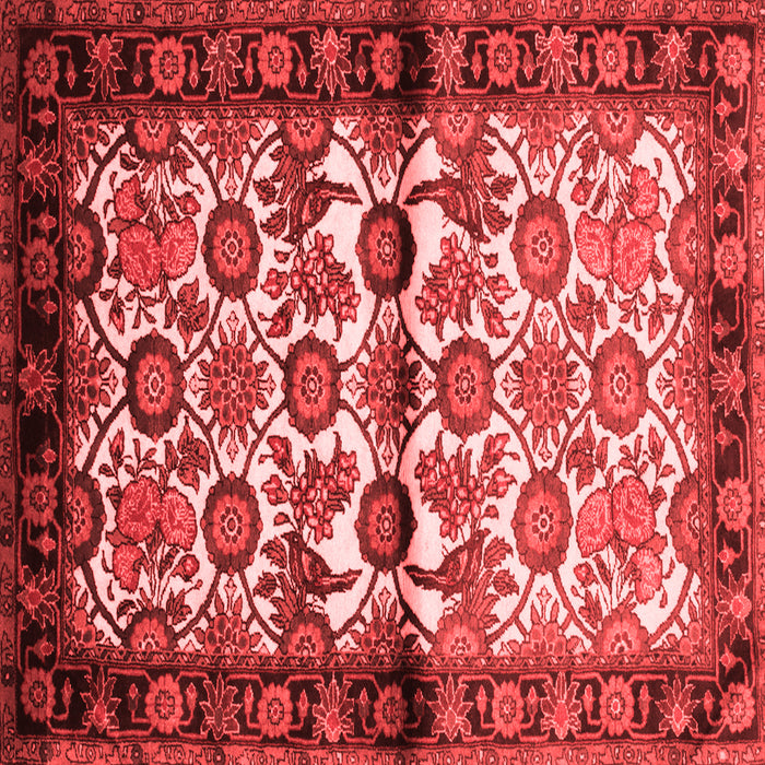 Machine Washable Persian Red Traditional Rug, wshtr343red