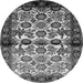Square Persian Gray Traditional Rug, tr343gry