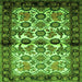 Serging Thickness of Persian Green Traditional Rug, tr343grn
