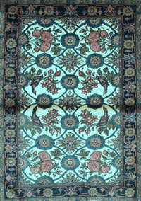 Persian Light Blue Traditional Rug, tr343lblu