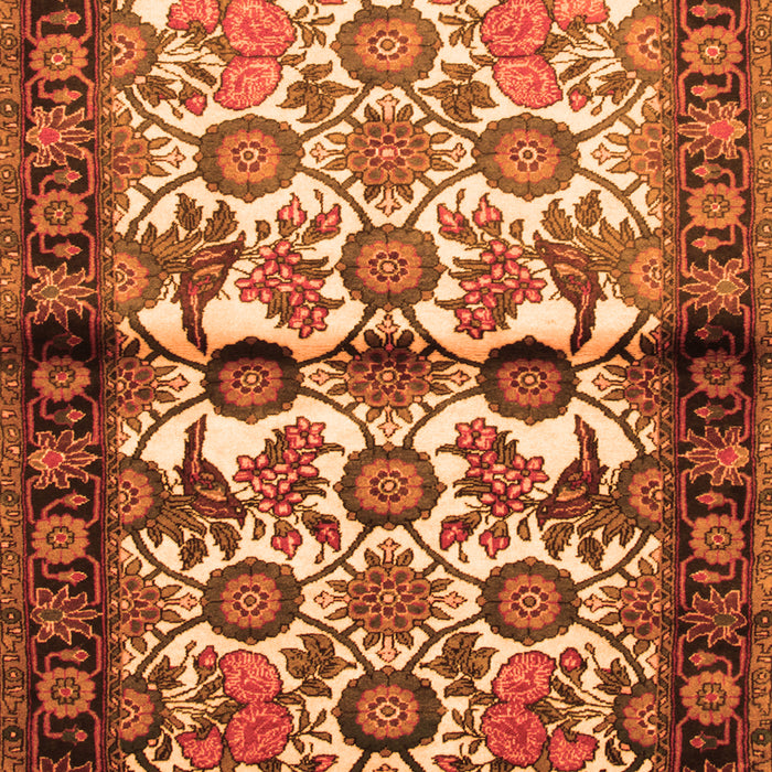 Serging Thickness of Machine Washable Persian Orange Traditional Area Rugs, wshtr343org