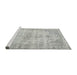 Sideview of Machine Washable Traditional Grey Gray Rug, wshtr3440