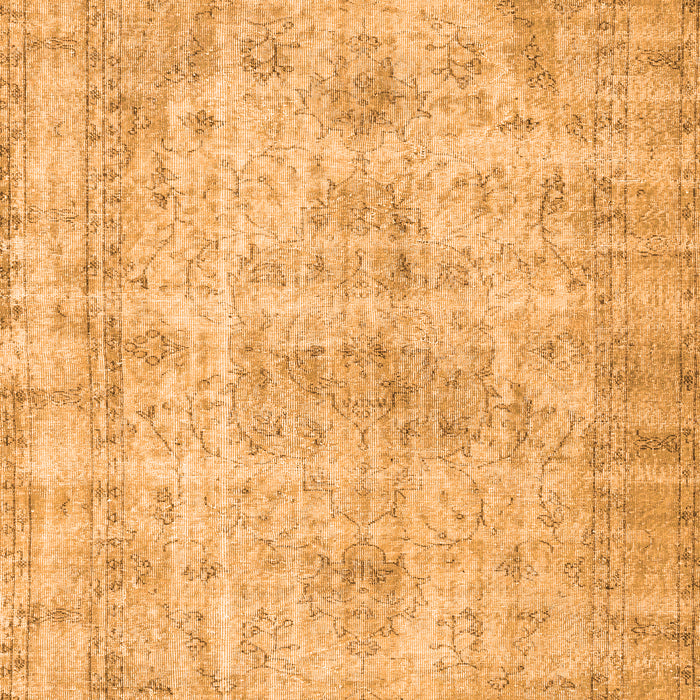 Serging Thickness of Machine Washable Persian Orange Traditional Area Rugs, wshtr3440org