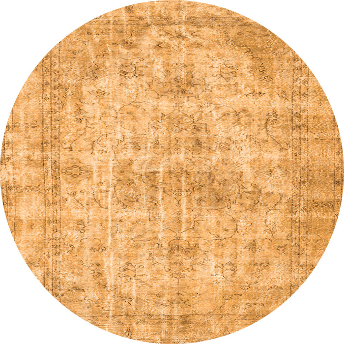 Machine Washable Persian Orange Traditional Area Rugs, wshtr3440org