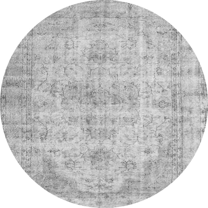 Square Persian Gray Traditional Rug, tr3440gry