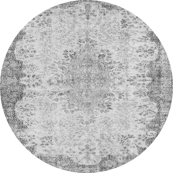 Machine Washable Persian Gray Traditional Rug, wshtr3441gry