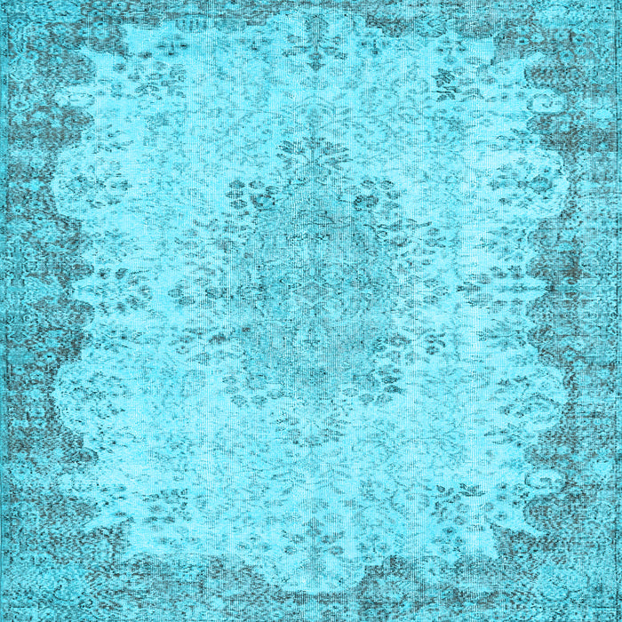 Square Persian Light Blue Traditional Rug, tr3441lblu
