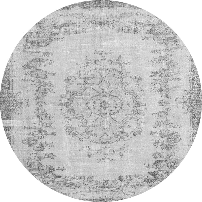 Machine Washable Persian Gray Traditional Rug, wshtr3442gry