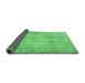 Sideview of Persian Emerald Green Traditional Rug, tr3443emgrn