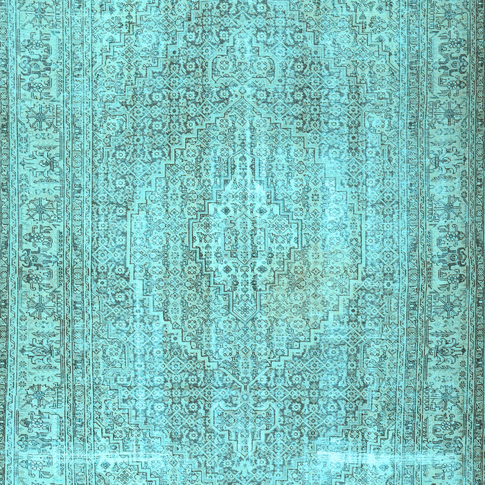 Machine Washable Persian Light Blue Traditional Rug, wshtr3443lblu