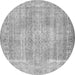 Machine Washable Persian Gray Traditional Rug, wshtr3443gry