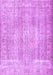 Machine Washable Persian Purple Traditional Area Rugs, wshtr3443pur