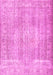 Machine Washable Persian Pink Traditional Rug, wshtr3443pnk