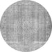 Square Persian Gray Traditional Rug, tr3443gry