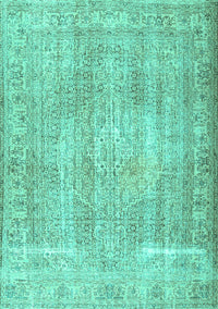 Persian Turquoise Traditional Rug, tr3443turq