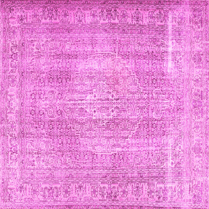 Square Persian Pink Traditional Rug, tr3443pnk