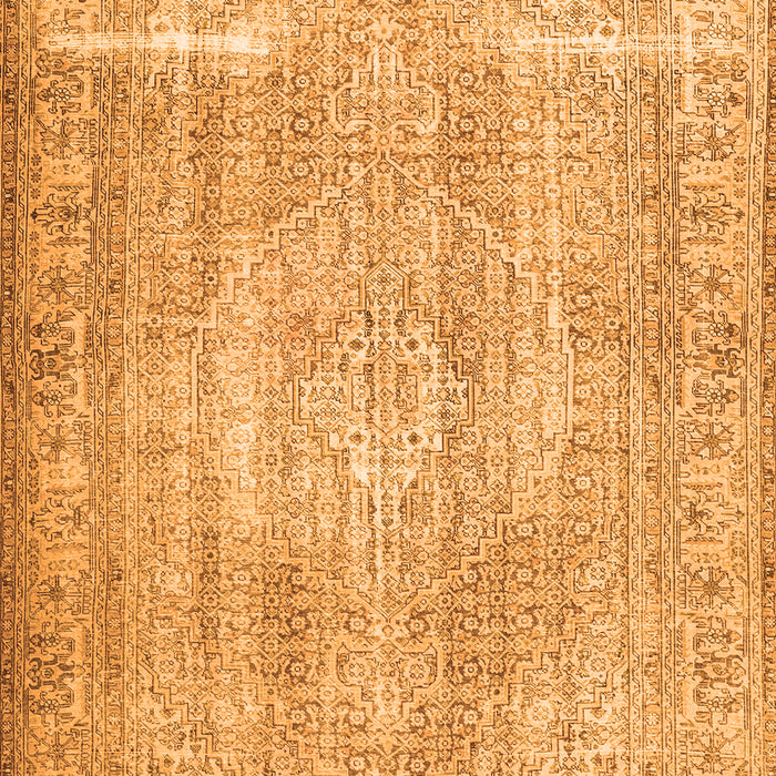 Serging Thickness of Machine Washable Persian Orange Traditional Area Rugs, wshtr3443org